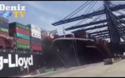 Karaçi limanında iki konteyner gemisi çarpıştı.